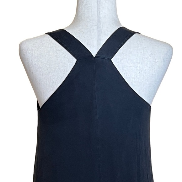 Massimo Dutti Wide Strap Racer Back Smock Dress. Weathered Black Size S. #1001 - Picture 5 of 6